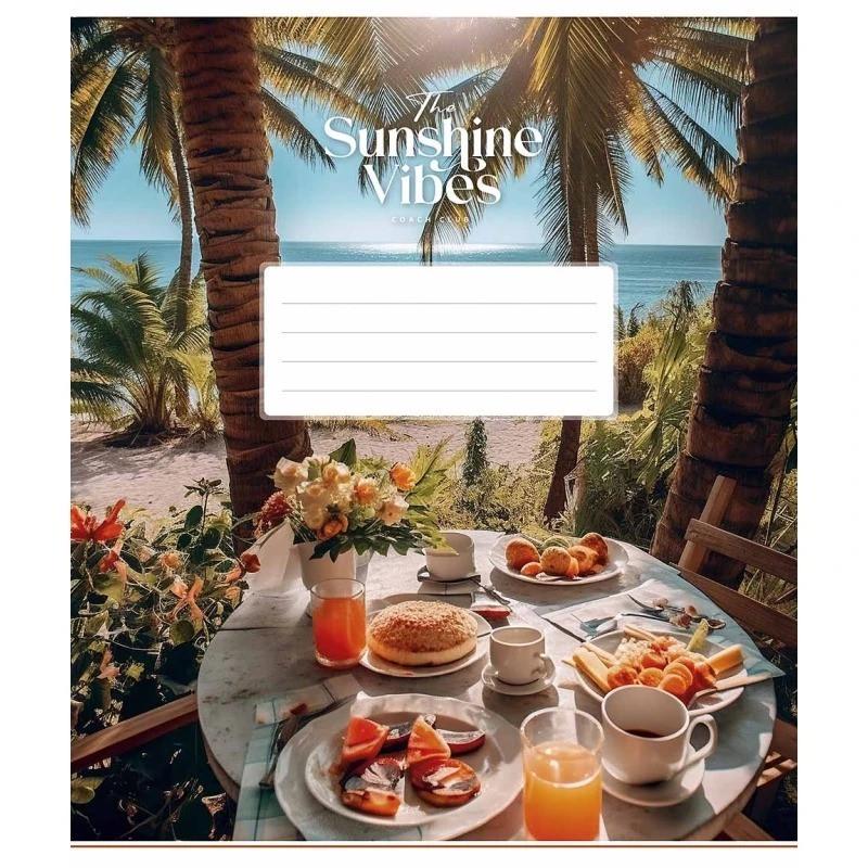 Шкільний зошит Sunshine vibes 048-3319L-4 у лінію 48 аркушів (RLT42872)