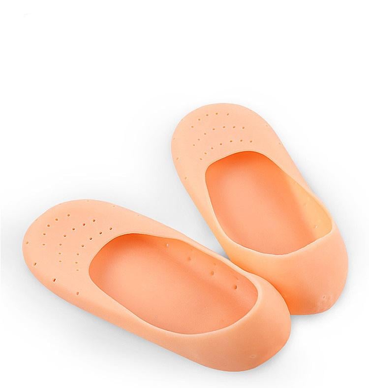 Носки гелевые увлажняющие для увлажнения сухой и огрубевшей кожи с трещинами р. 38-41 Бежевый (U9255)