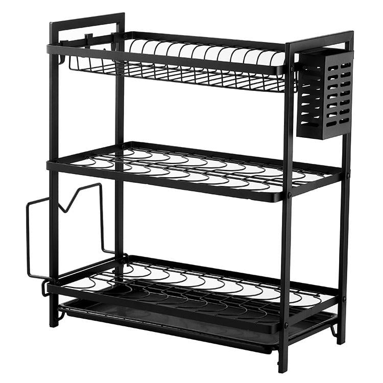 Сушарка для посуду триярусна Edenberg EB-17986 Чорний (400889)