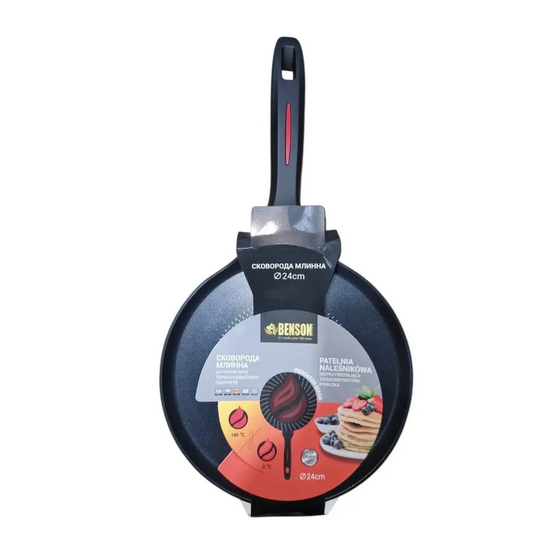 Сковорода Benson для блинов с антипригарным покрытием 24 см (BN-838)