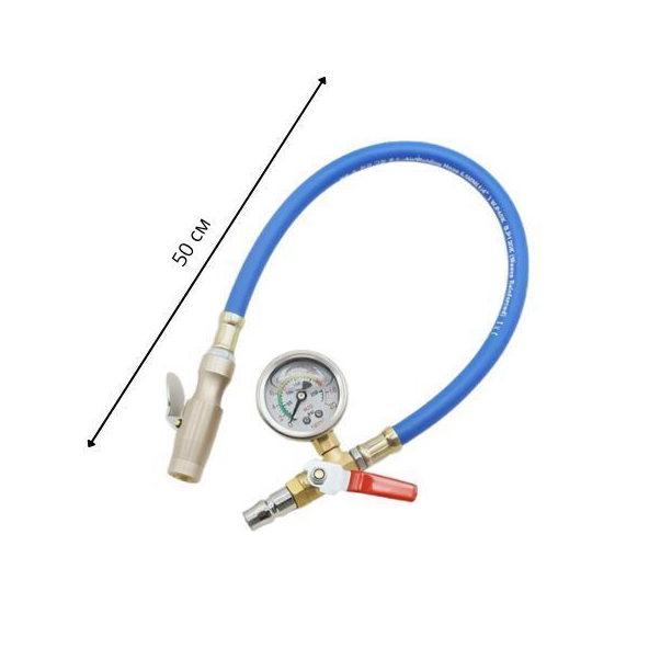 Шланг підкачування коліс з манометром для точного вимірювання та регулювання оптимального тиску (J00169) - фото 8 Шланг підкачування коліс з манометром для точного вимірювання та регулювання оптимального тиску (J00169) - фото 8