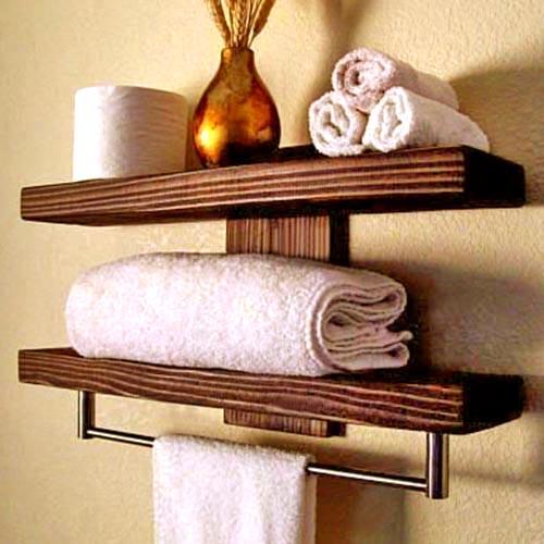 Полка для ванной из дерева Штаргард Капучино (ВНП/008809)