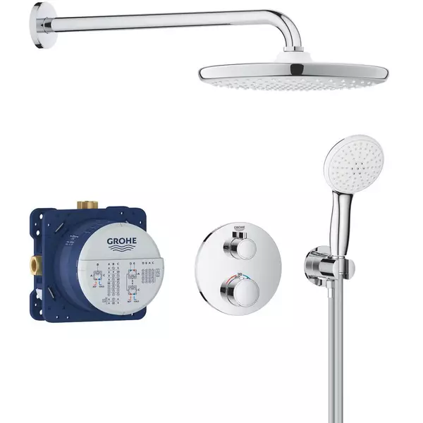 Душевая система скрытого монтажа Grohe Grohtherm 34872000 с термостатом (35624068)