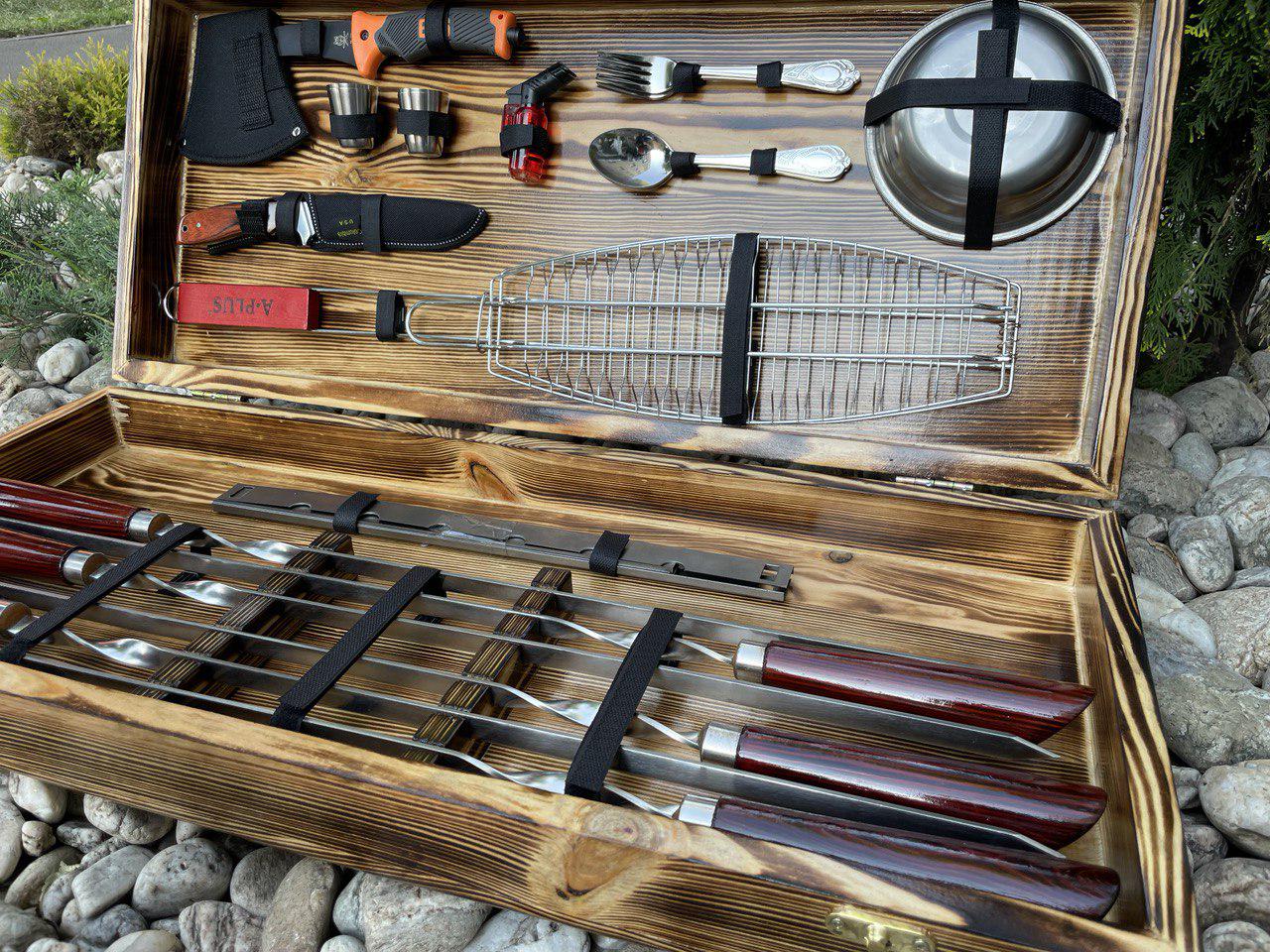 Набор шампуров Big Boss 2 в кейсе - фото 7 Набор шампуров Big Boss 2 в кейсе - фото 7