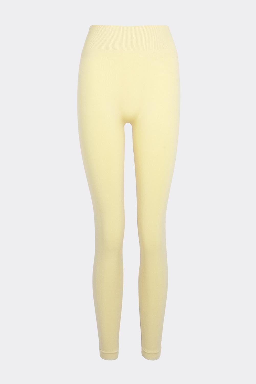 Леггинсы женские Giulia FLEXING LEGGINGS классические бесшовные XXS/XS Yellow-lemon grass