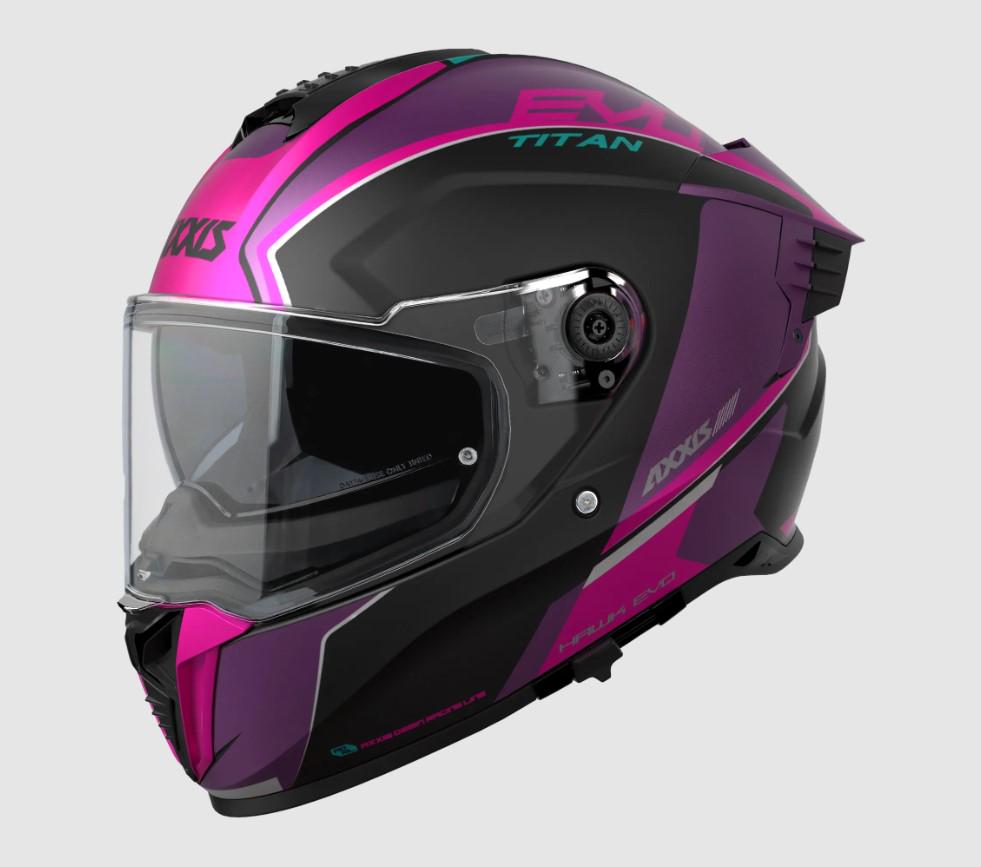 Мотошлем Axxis HAWK SV EVO Titan B8 S Matt Pink (43674)