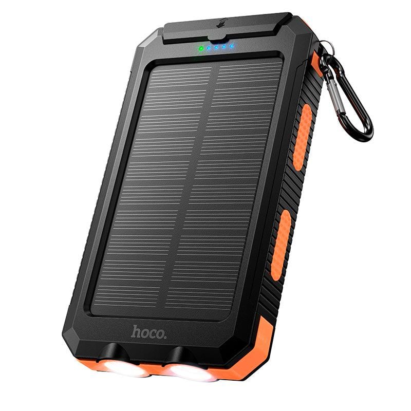 Повербанк Hoco J164 Platinum 8000 mAh с солнечной панелью Black/Orange (24399) Повербанк Hoco J164 Platinum 8000 mAh с солнечной панелью Black/Orange (24399)