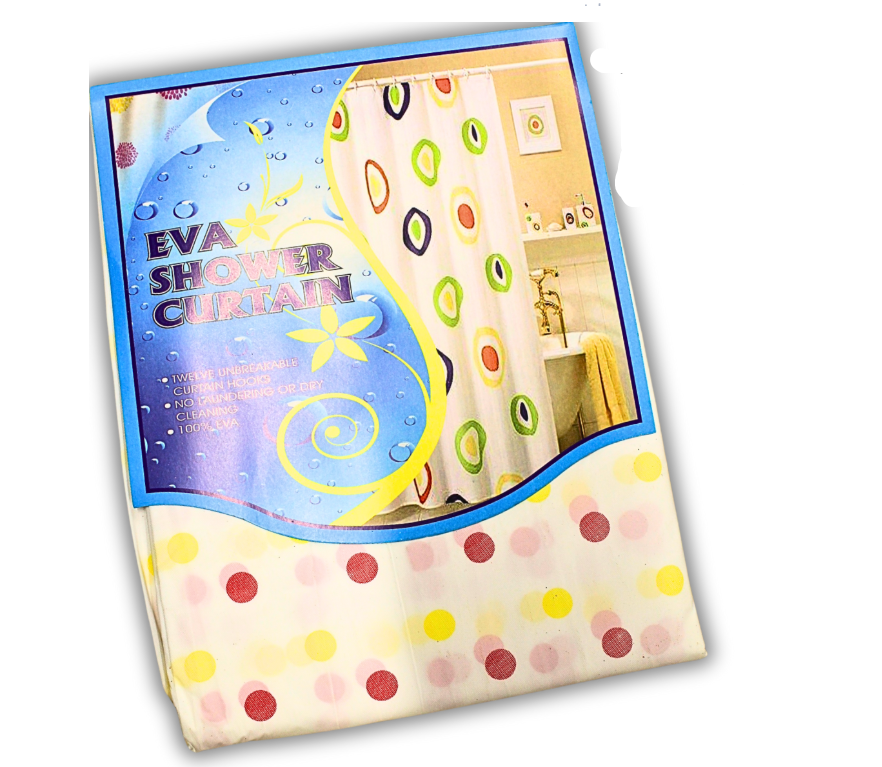 Занавеска/шторка для душа 182х182 см Сердца