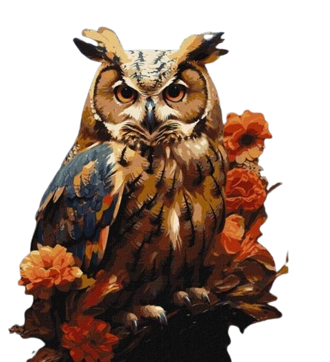 Картина по номерам Идейка Лесной филин с красками металлик 40х50 см (KHO6583)