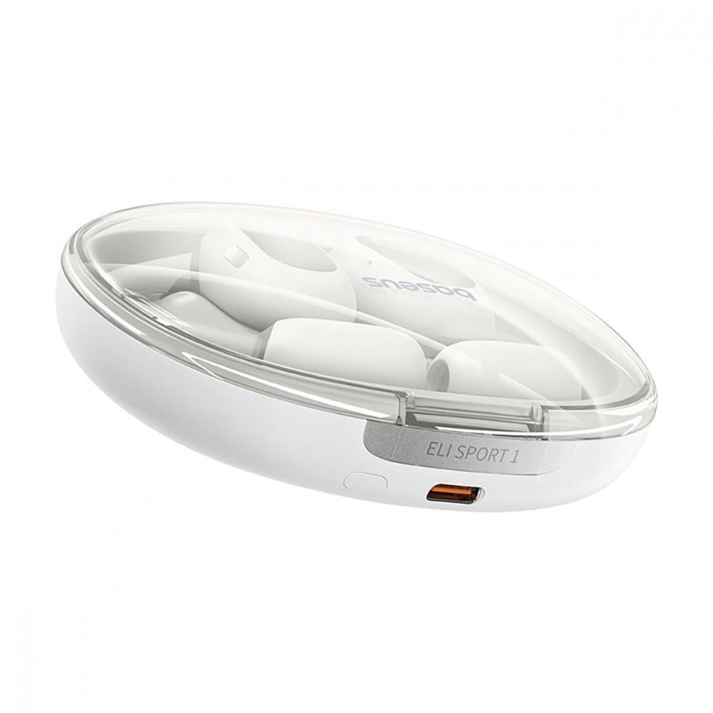 Навушники бездротові Baseus Earbuds Eli Sport White - фото 5