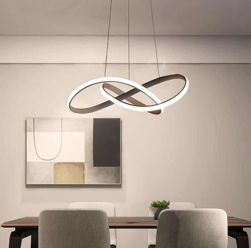 Люстра подвесная Led 100х52 см Черный (SG 12 BK) - фото 3