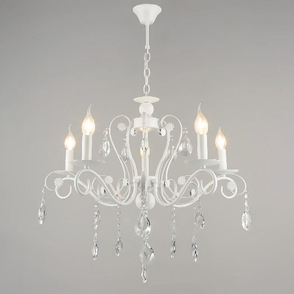 Люстра подвесная классическая свечи Light House SRS-19133/5 Белый 