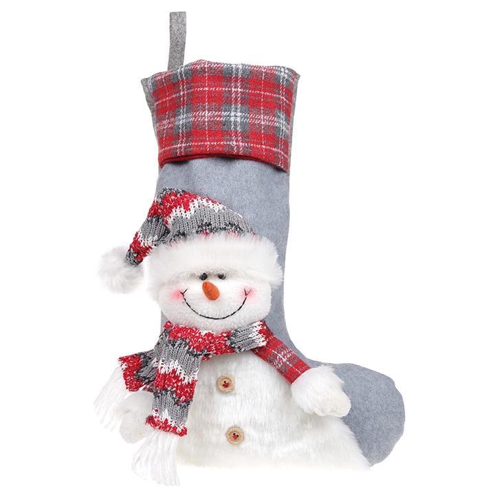 Новогодний декор BonaDi Сапожок 51 см Серый (778-358)