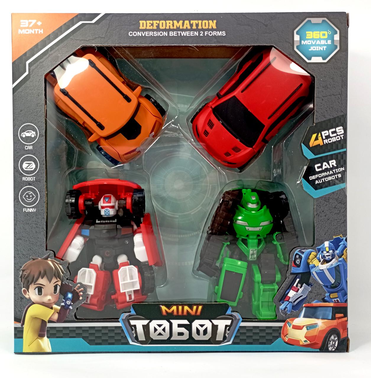 Игровой набор роботов Tobots 4шт. (T666Б)