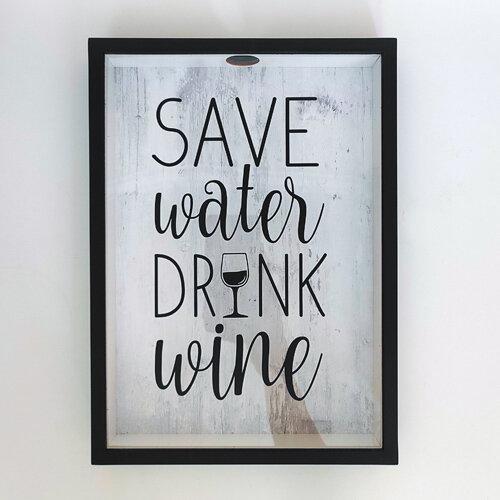 Копилка для винных пробок Presentville "Save water drink wine" (VIN_20A004)