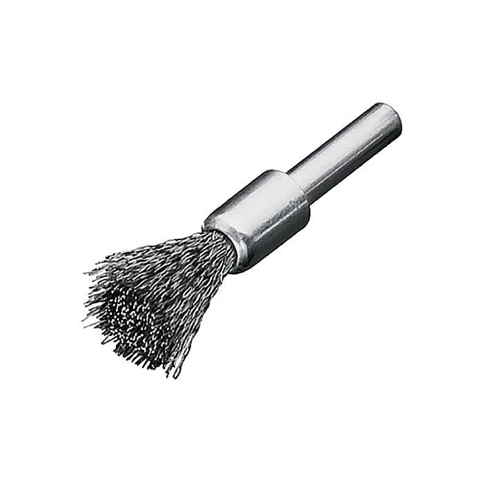 Щітка кінцева Lessmann 12х20 мм хвостовик 6 мм сталевий гофрований дріт 0,2 мм 20000 об/хв 451141 (13725)