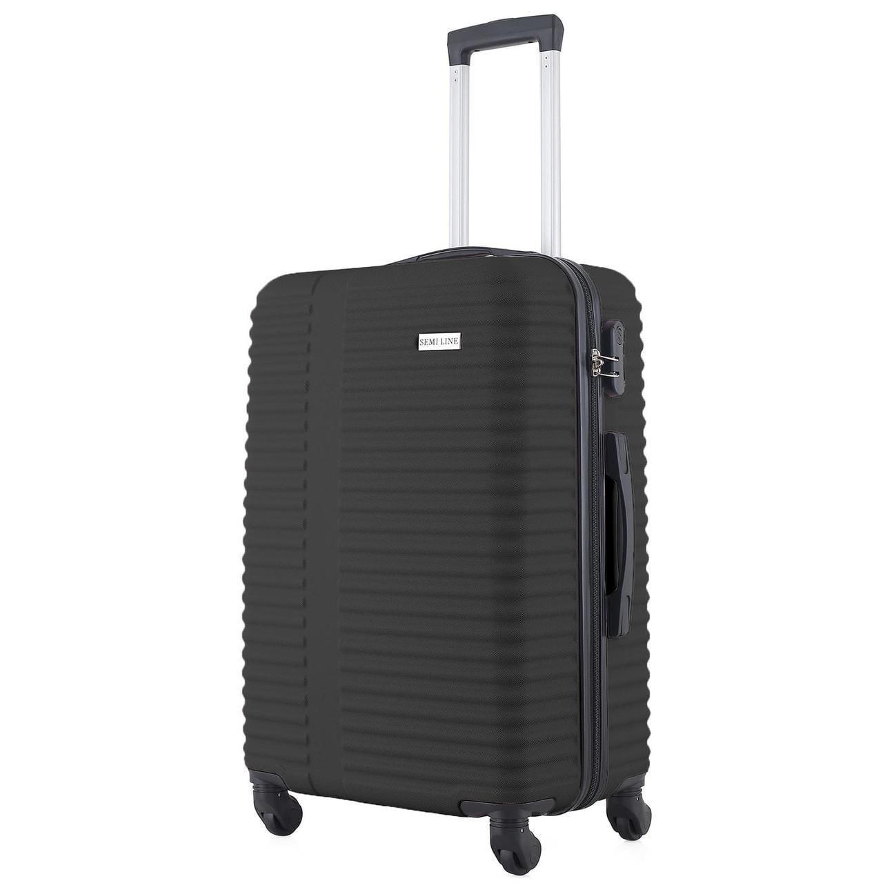Валіза SEMI LINE 24" M Black (T5647-3)