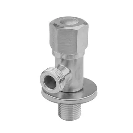 Кран угловой KARRO KR-3132S 1/2" х 1/2" нержавеющая сталь (SQ-1033071)