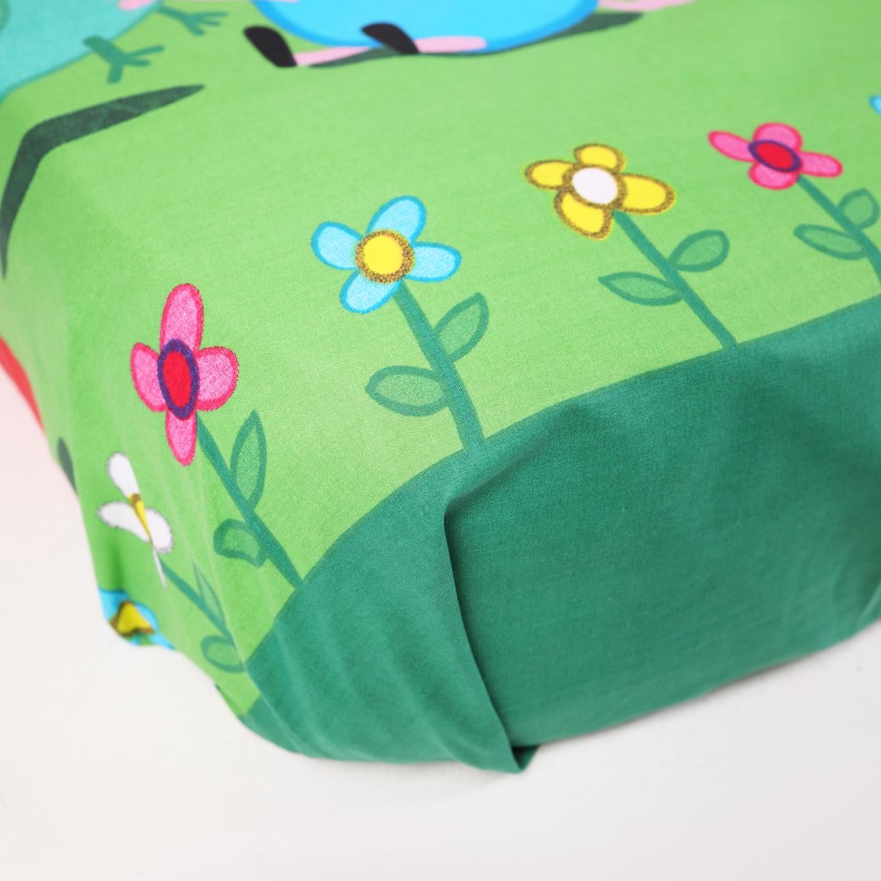 Простынь на резинке Peppa Family бязь 70х130х10 см (36978760)