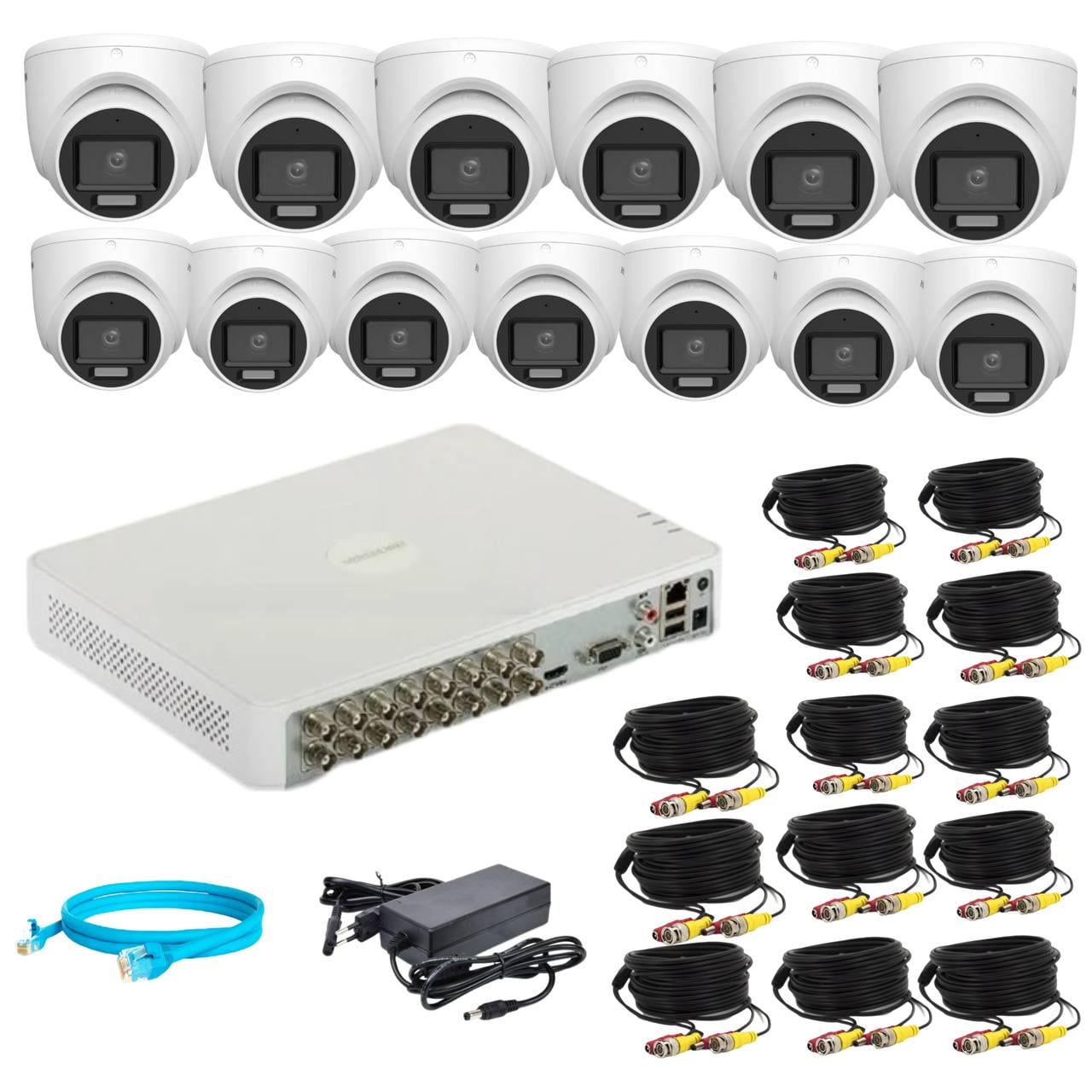 Комплект відеонагляду Hikvision 2Mp-THD-Hybrid-Acusense-DS-2CE76D0T-LMFS на 13 камер (24190870) Комплект відеонагляду Hikvision 2Mp-THD-Hybrid-Acusense-DS-2CE76D0T-LMFS на 13 камер (24190870)