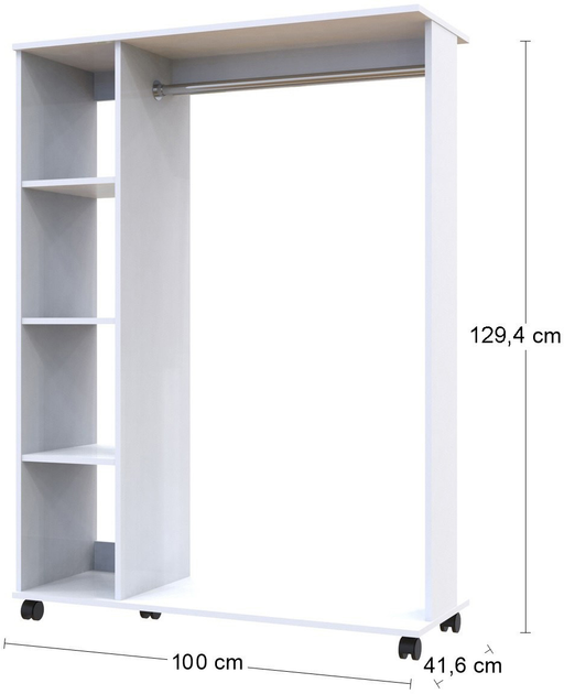 Гардеробна стійка Doros Д1 Білий (41510078) - фото 4 Гардеробна стійка Doros Д1 Білий (41510078) - фото 4
