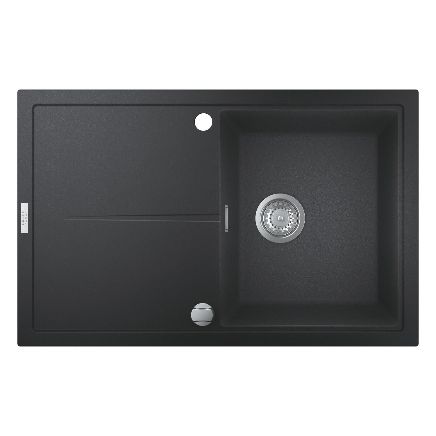 Мойка гранитная для кухни Grohe K400 780x500 мм накладная прямоугольная Черный (31639AP0)