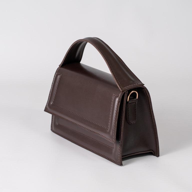 Сумка жіноча крос-боді з гладкого екошкіри XENIA № 17-24 Шоколад - фото 4 Сумка жіноча крос-боді з гладкого екошкіри XENIA № 17-24 Шоколад - фото 4