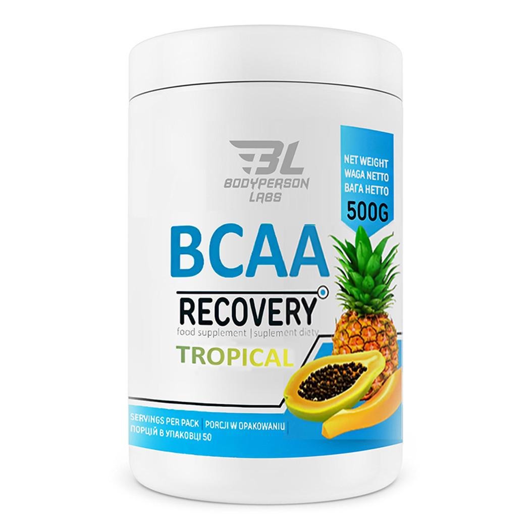 Амінокислота Bodyperson Labs BCAA Recovery Тропічний 500 г (22046-04)