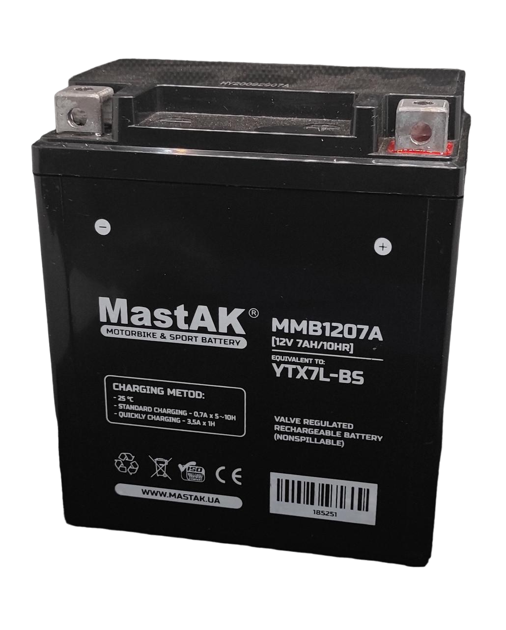 Аккумулятор МastAK MMB1207A 12V 7Ah (185251)