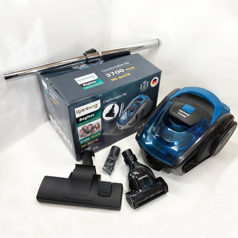 Пилосос Rainberg RB-652 контейнерний 2,5 л 3700W (26202588) - фото 11 Пилосос Rainberg RB-652 контейнерний 2,5 л 3700W (26202588) - фото 11