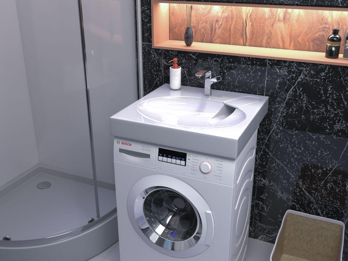 Умивальник для пральної машини акриловий Redokss San OCEAN 60х60 см - фото 2 Умивальник для пральної машини акриловий Redokss San OCEAN 60х60 см - фото 2