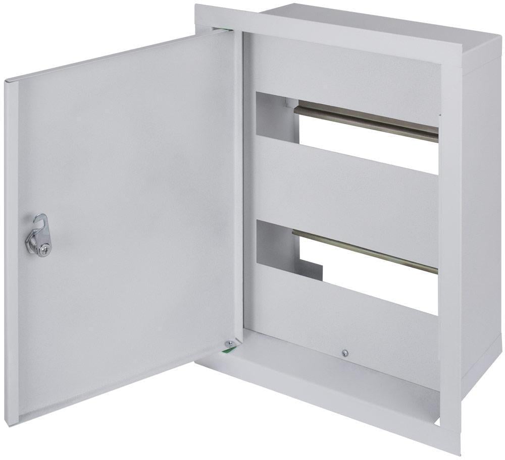 Щит розподільний E.NEXT e.mbox.stand.w.24.z 24 модулі IP30 вбудований із замком металевий 315х260х105 мм (s0100024)