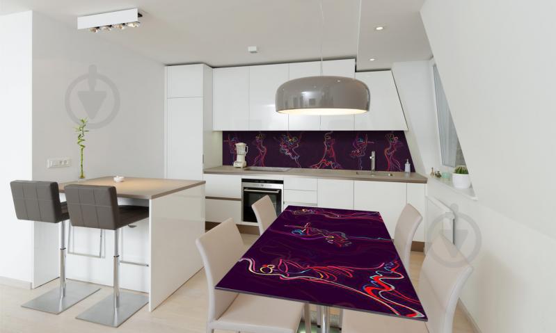 Наклейка виниловая на стол Zatarga «Силуэты» 600х1200 мм Z180478st