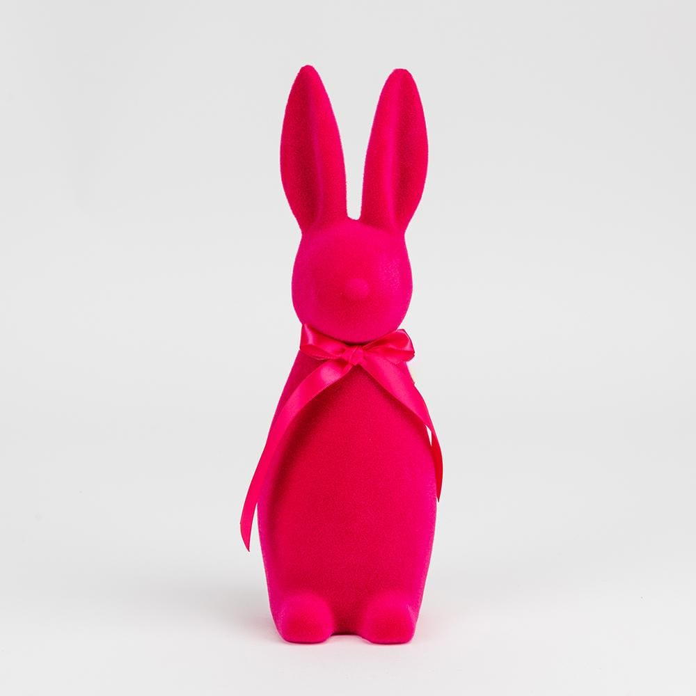 Фигурка флоковая Пасхальный кролик 30 см (12025-004)