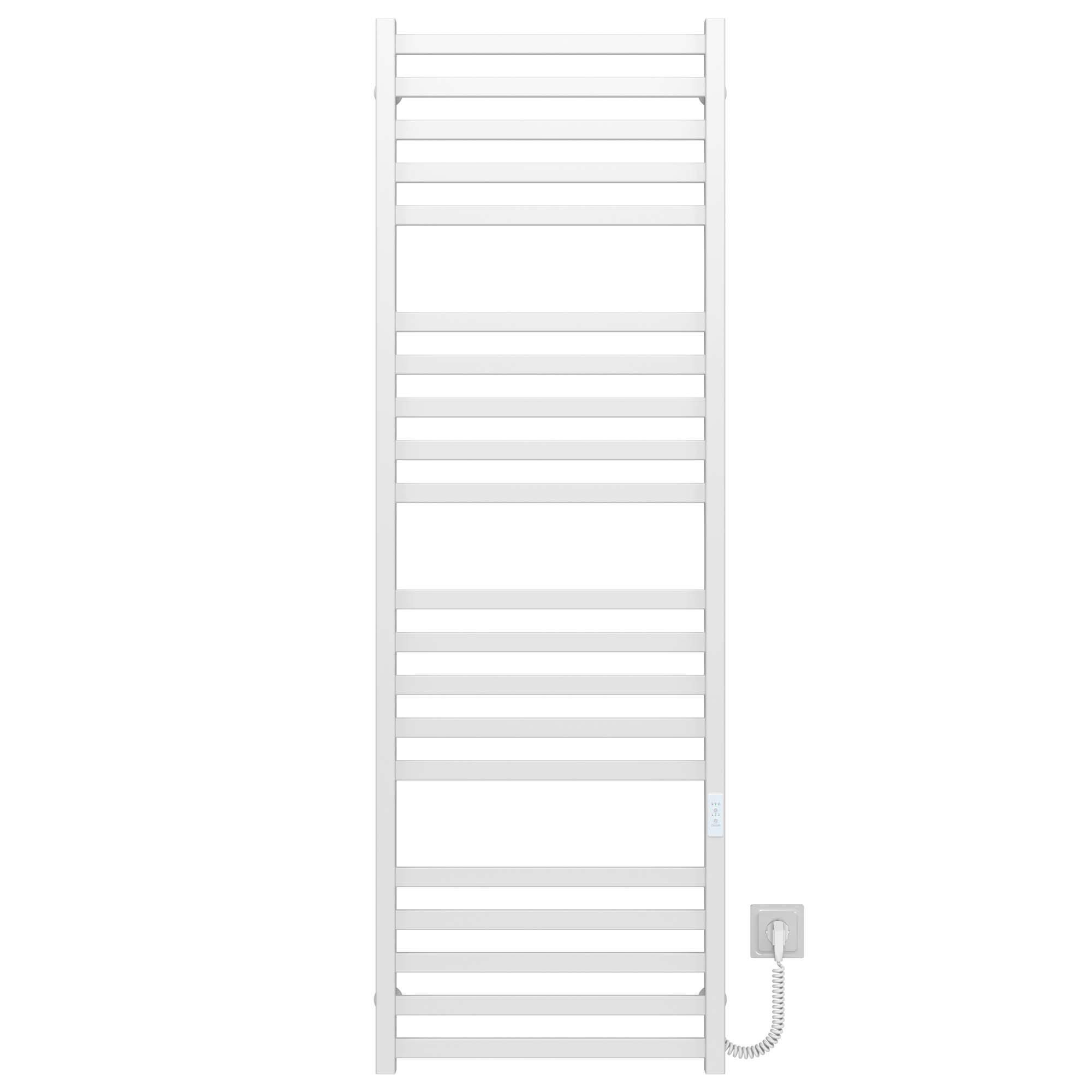 Полотенцесушитель электрический Deffi Magnus П20 WD04 правое подключение нержавеющая сталь 600х1600 мм Белый (A.MA.160.60.20.E.W.R.4)