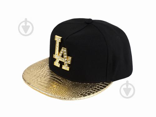 Бейсболка  LA GLH Snapback Gold One sizе Черный с золотистым (23240)