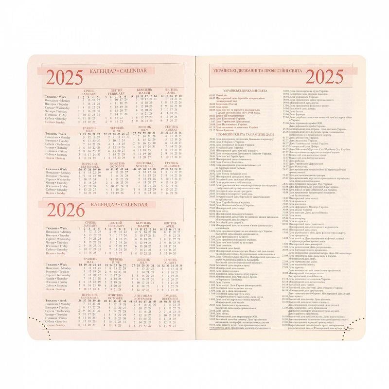 Дневник датированный Leo Planner Boss 2025 А5 368 Стр. мягкий Хаки (252515) - фото 7