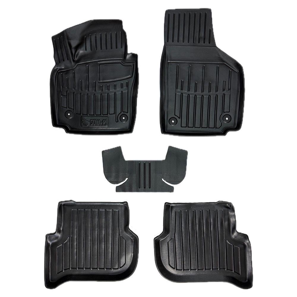 Коврики в салон SOVA-PL для Seat Altea XL 2005-2015 резиновые 5 шт. Черный (28800689) Коврики в салон SOVA-PL для Seat Altea XL 2005-2015 резиновые 5 шт. Черный (28800689)