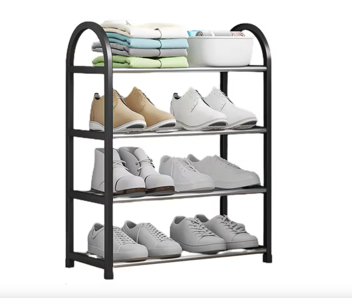Полиця для взуття металева на 4 секції 57х41х19 см Полиця для взуття металева на 4 секції 57х41х19 см