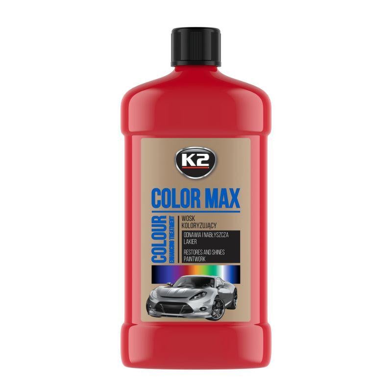 Полироль для кузова K2 Color Max восковой 500 мл Красный (K025CE) Полироль для кузова K2 Color Max восковой 500 мл Красный (K025CE)