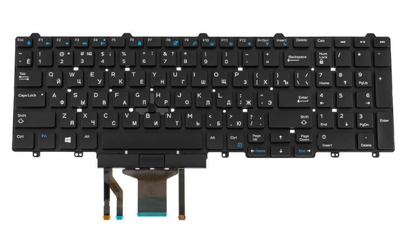 Клавиатура для ноутбука Acer AS A517-53 rus без кадра Black (163808)