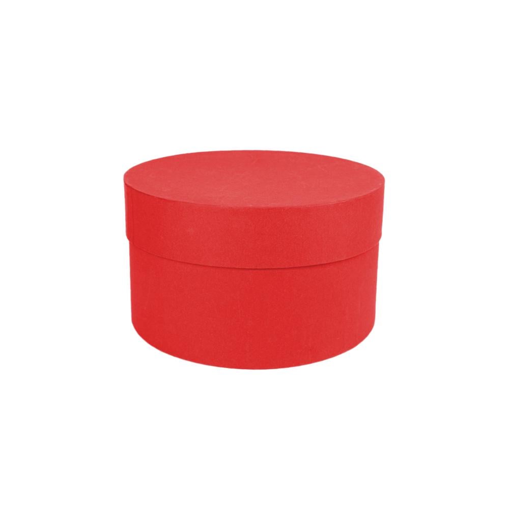 Коробка Perfectbox цилиндрическая матовая 8х15х15 см Красная (1585)