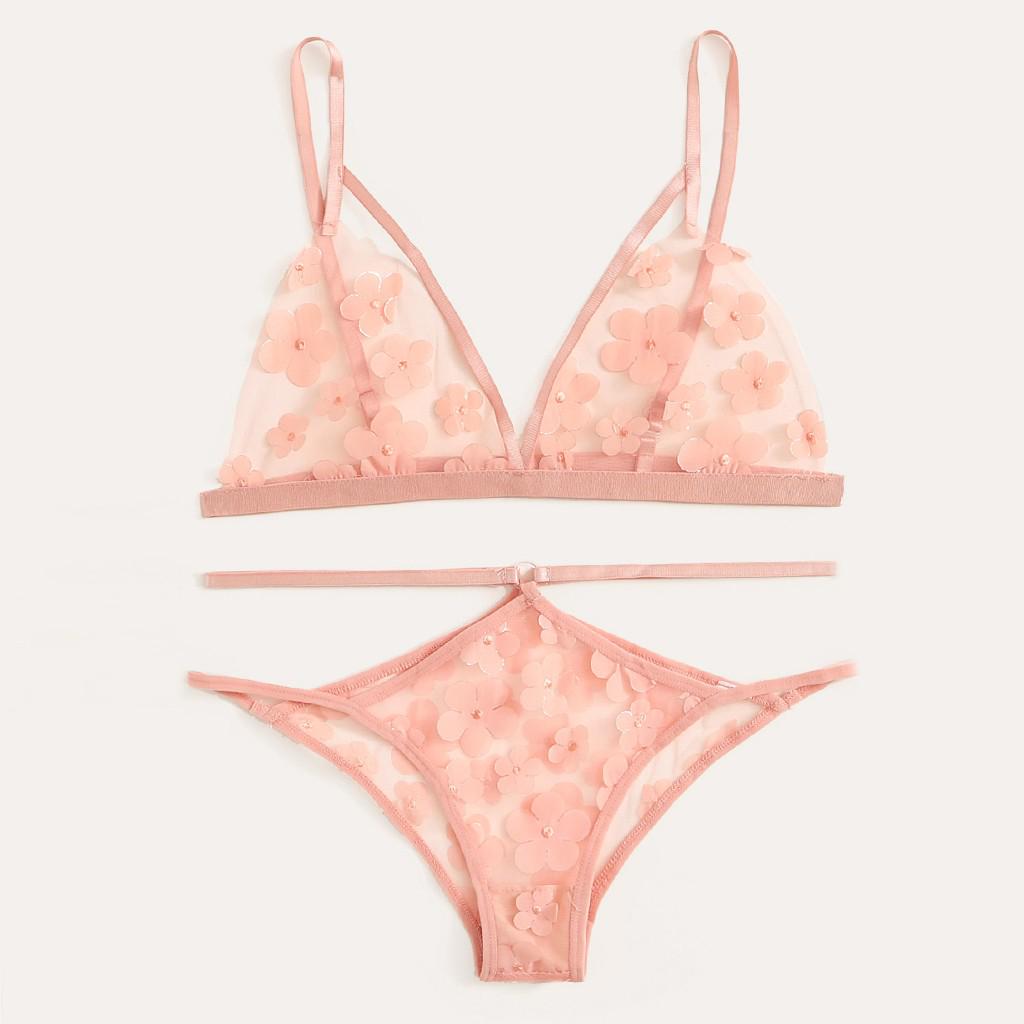 Комплект білизни Квіти L Рожевий (Н-1042-Р) - фото 7 Комплект білизни Квіти L Рожевий (Н-1042-Р) - фото 7