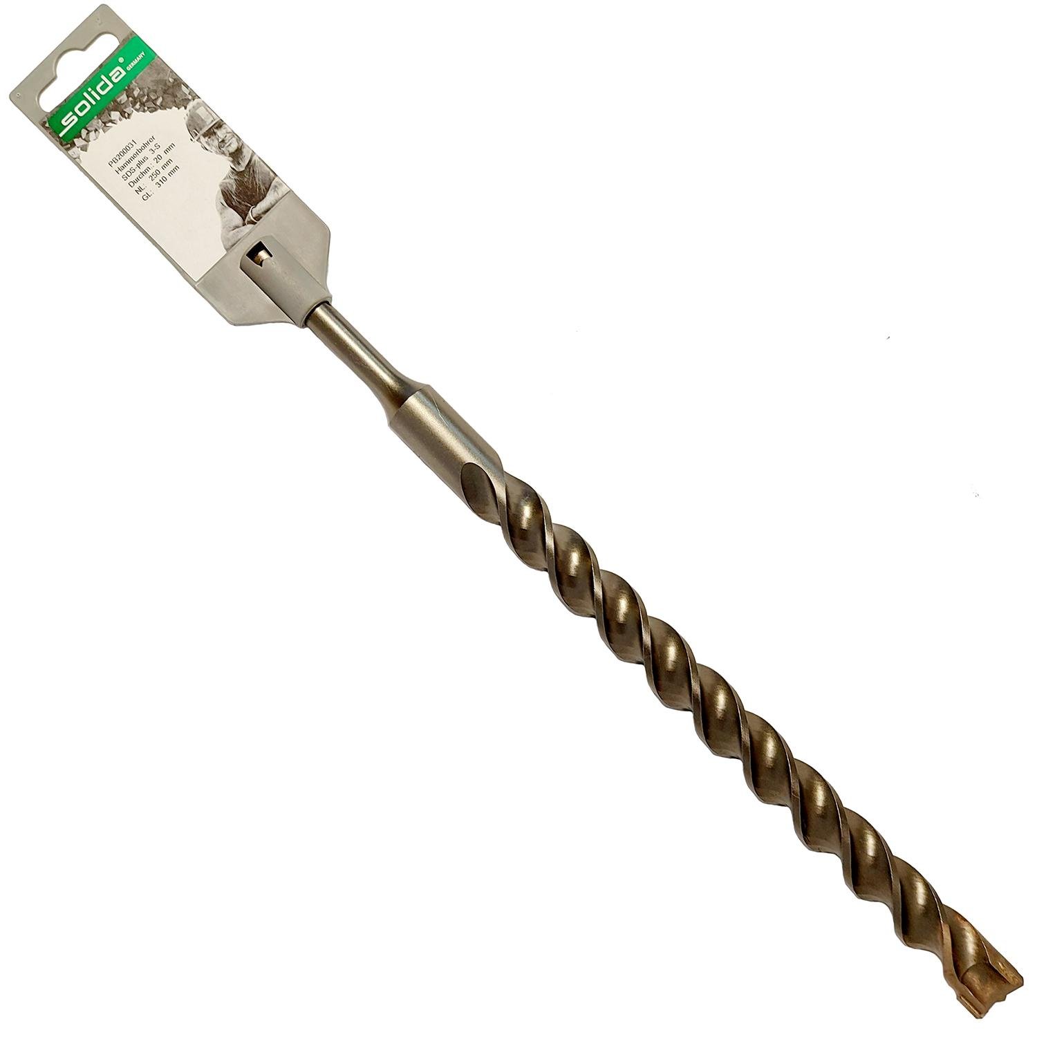 Бур Solida S3 SDS-plus 20х250х310мм (PB200031)