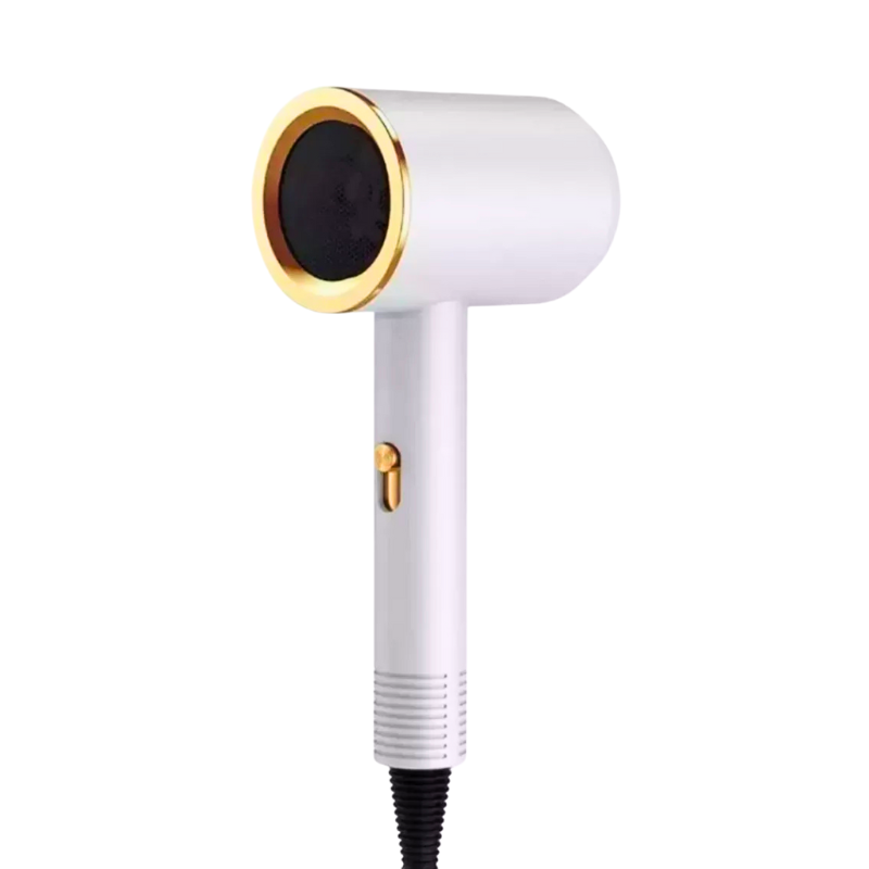 Фен-стайлер для волосся з функцією іонізації Powerful Hair Dryer Білий з золотим (4573836222)