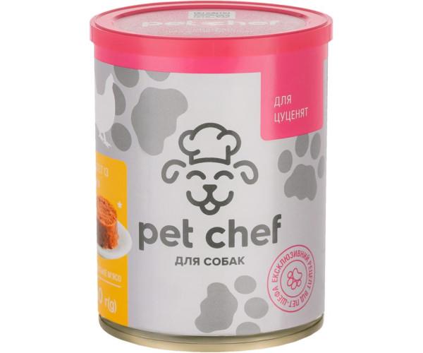 Корм вологий для цуценят Pet Chef з куркою 360 г (47229)
