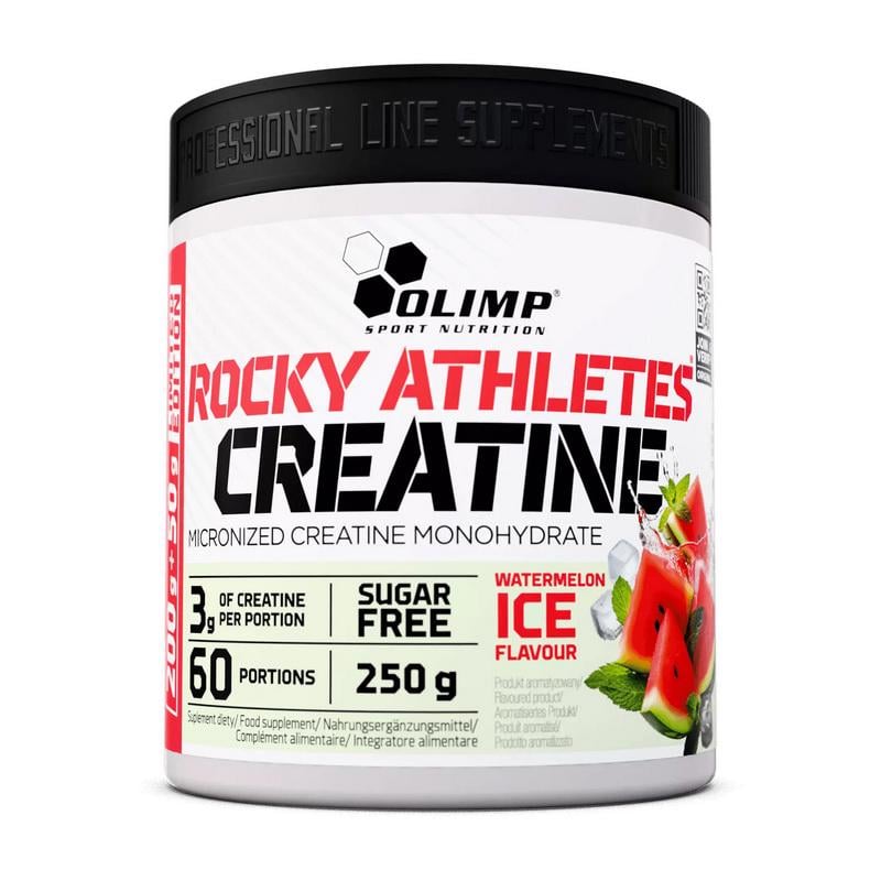 Креатин моногидрат мікронізований с магнієм і B6 Olimp Rocky Athletes Creatine 250 г Арбуз
