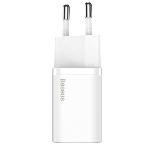 Пристрій мережевий зарядний BASEUS Super Si Quick Charger 1C EU CCSP020102 25W White - фото 2