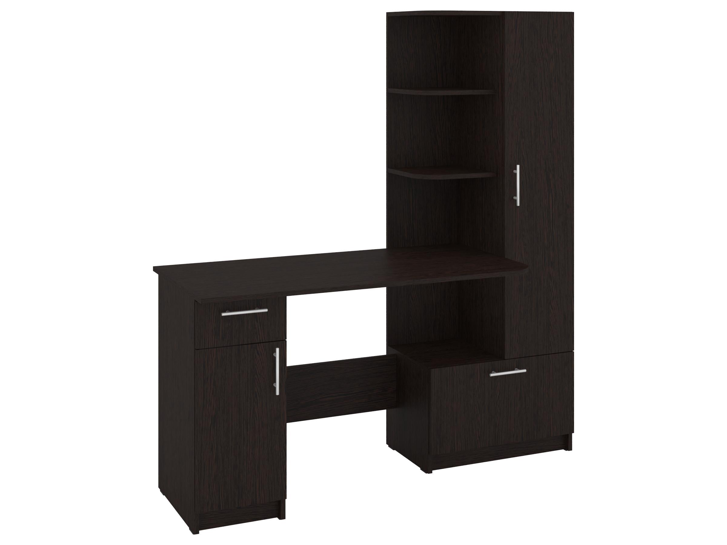 Письменный стол PEHOTIN Шанс-П 150х60х75/164,5 см Венге (PN-101701) Письменный стол PEHOTIN Шанс-П 150х60х75/164,5 см Венге (PN-101701)