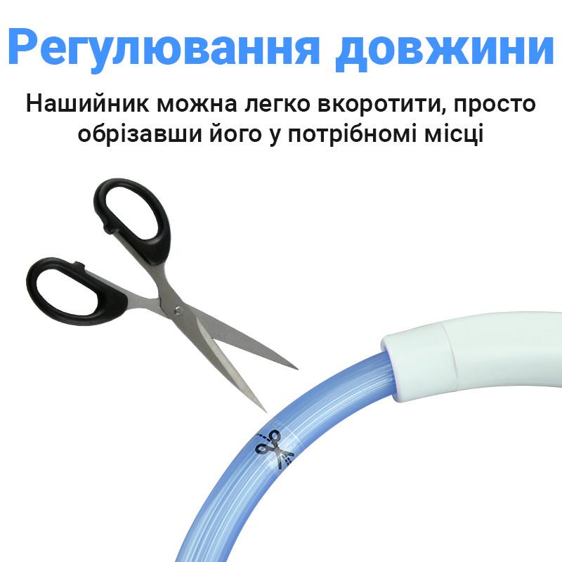 Ошейник iPets LC-01 с LED свечением L Голубой - фото 5